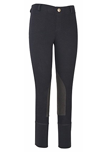 TuffRider Girl's Starter Lowrise Pull-On Breech, Black, 8