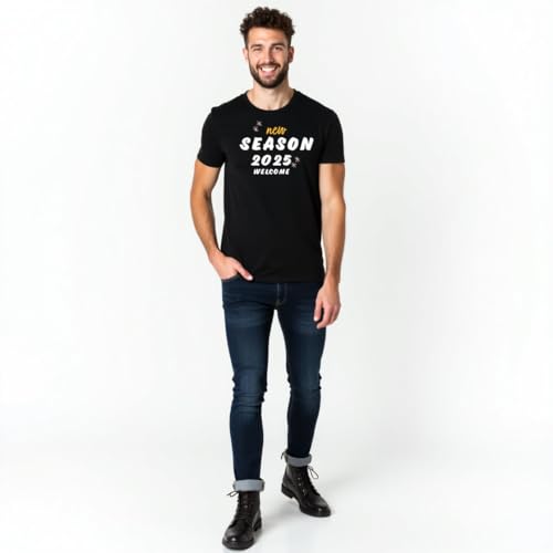 Image of ALOVA Round Neck Sports T-Shirt for Men - Printed Half Sleeves, Polyester, - Designed for Running, Gym, Training, Football, Cricket, and More