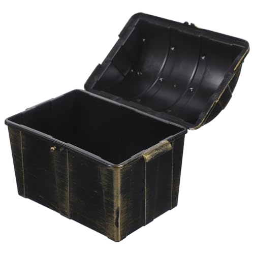 Gogogmee Pirate Treasure Chest Toy Storage Box Decorative Miniature Pirate Box Perfect for Boys and Girls