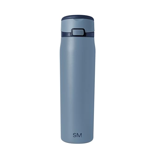 Simple Modern Mesa Loop Water Bottle with Straw | 24oz Cup Holder Friendly Insulated Stainless Steel Bottles for Travel, Sports and School | Deep Dune