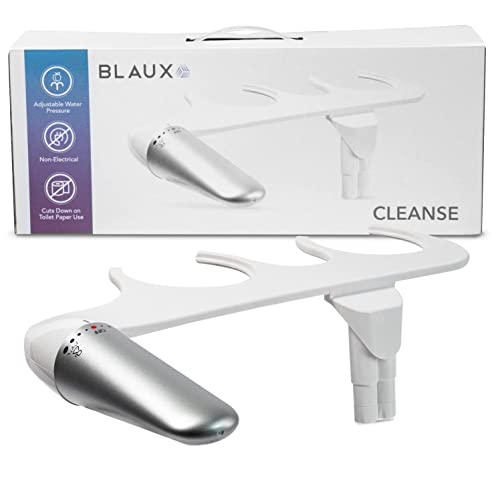 BLAUX Cleanse Bidet Attachment - Premium Non Electric Bidet for Toilet | Adjustable Bathroom Bidet with 4 Pressure Options | Front and Rear Bidet Sprayer for Toilet | ABS Plastic Toilet Butt Washer
