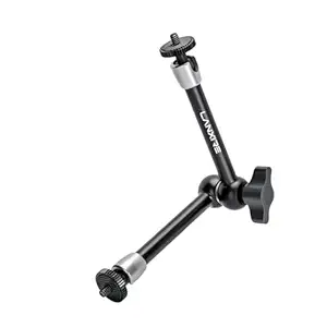 Lanxire 9.5 inches Adjustable Friction Power Articulating Magic Arm with Double 1/4