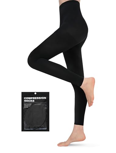 Evolyline Medical Compression Tights for Women & Men 15-20mmHg, Footless Compression Pantyhose Opaque Graduated Support Tights Compression Stockings for Varicose Veins Edema Flight Nursing Evolyline Medical Compression Tights for Women & Men 15-20mmHg, Footless Compression Pantyhose Opaque Graduated Support Tights Compression Stockings for Varicose Veins Edema Flight Nursing