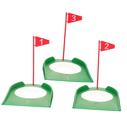 BIUDECO Golf Training Putters 3pcs Golf Hole Cup Practice Putting Cup Portable