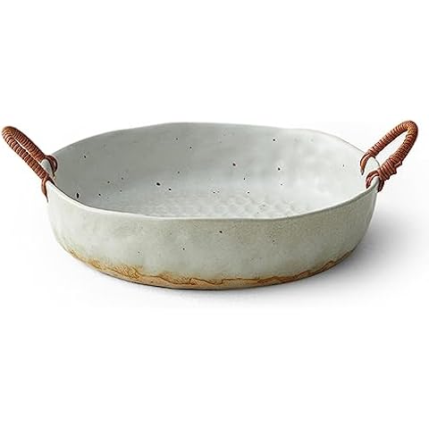 Generic 10" White Ceramic Fruit Bowl Cover