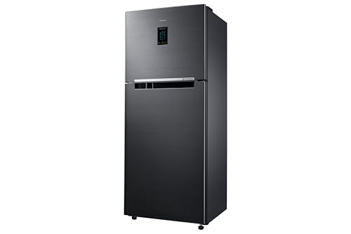 Image of Samsung 301 L, 2 Star, Convertible 5-in-1 Digital Inverter with Display Frost Free Double Door Refrigerator (RT31H4522BX /HL, Luxe Black, 2026 Model)