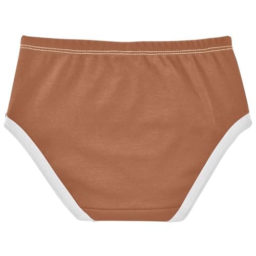 Joisal Sienna Brown Panties Little Girl Girls Underwear Toddlers Cotton Print Kids Undies Briefs 2t2