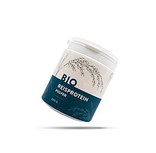 1001 Frucht Bio Reisprotein Pulver 90% - Reisproteinpulver Bio - Reisprotein Pulver - 300g Proteinpulver