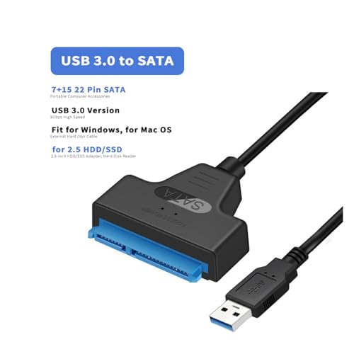 Cable SATA a USB 3.0 compatible con disco duro 2.5 pulgadas miniatura 2