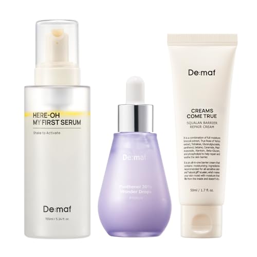 De:maf Intensive Hydration Routine Set (Here-Oh My First Serum + Panthenol Ampoule + Squalene Barrier Repair Cream)