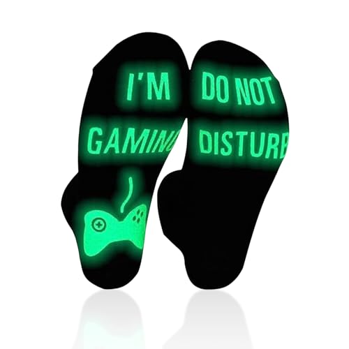 Gaming Socks,Gifts For Teenage Boys Age 9-15 Year Old,Christmas Ideas Presents DO NOT DISTURB,I'M GAMING,Gamer Cool Stuff,Novelty Funny Sock,Best Unusual Fun Birthday Gift for Women Mens Boy Gamers
