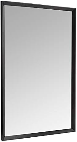 Amazon Basics Rectangular Wall Mount Mirror 24" x 36", Peaked Trim, Black