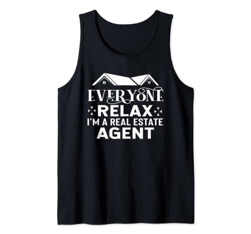 Lustige echte Estate Art für Frauen Realtor Real Estate Agent Tank Top Cover