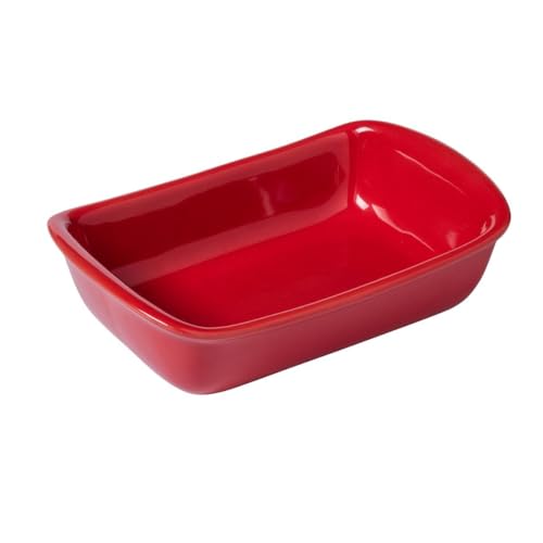 Pyrex Supreme Fuente para horno Cerámica, rojo, 22 x 15 cm
