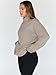 Trendy Queen Womens Oversized Sweatshirts Turtleneck Pullover Long Sleeve Hoodies Tops Fall Fashion Outfits 2025 Clothes CoffeeGrey L