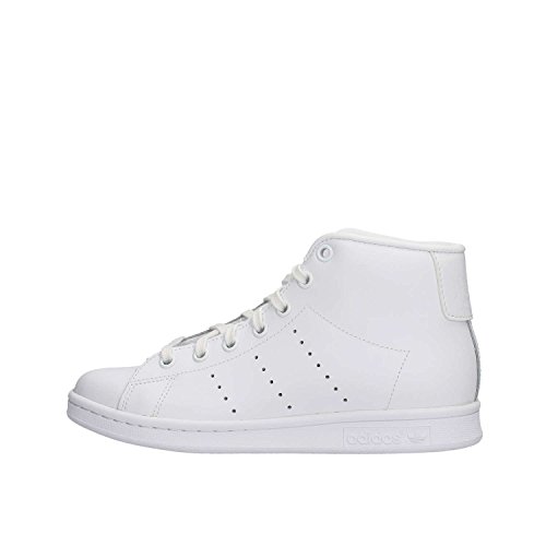 adidas Stan Smith Mid, Baskets Hautes Mixte Enfant, Blanc (Footwear White/Footwear White 0), 36 EU