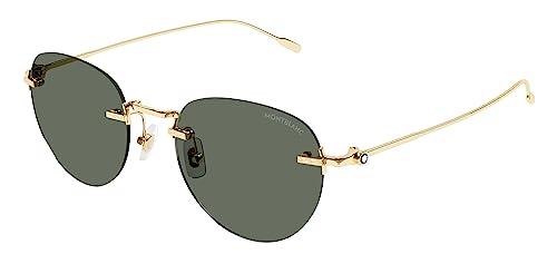 Montblanc MB0239S-002 lunettes de soleil sport en métal noble avec finitions artisanales