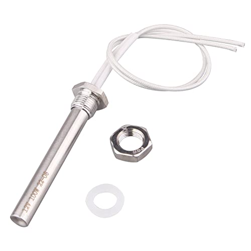 DERNORD 12V 100W Immersion Cartridge Heater SS304 Tublar Heater M16 Thread