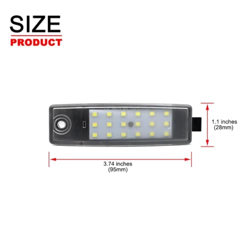 Luces matrícula coche soluciona bombilla fundida Toyota Kluger 5