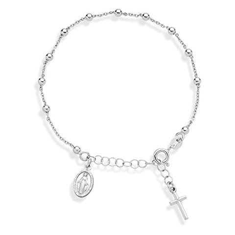 Miabella Sterling Silver Rosary Bracelet Cover