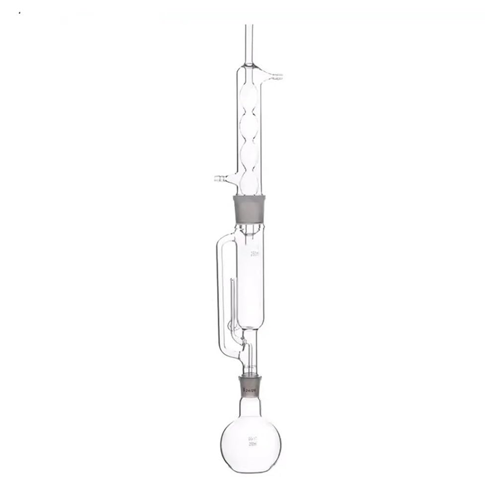 250 ml Soxhlet-Extraktionsgerät aus Glas mit gewölbtem Kühler und Extraktorkörper, Laborglas