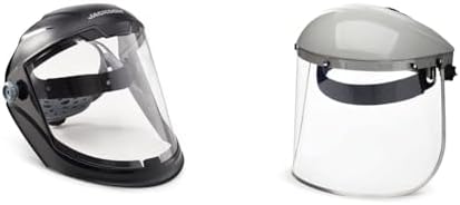 Jackson & Sellstrom Premium Face Shields with Ratcheting Headgear - Clear Uncoated Polycarbonate Windows