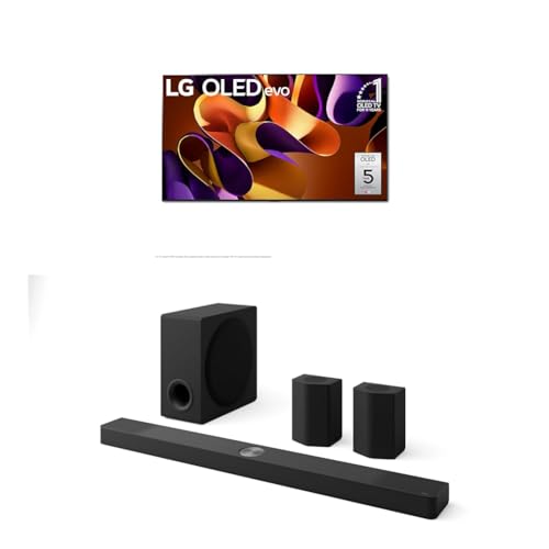 Image of LG 97-Inch Class OLED evo G4 Series Smart TV 4K Processor Flat Screen with with Alexa Built-in (OLED97G4WUA, 2024), 9.1.5 ch. Sound Bar with Wireless Dolby Atmos Soundbar and Rear Speakers