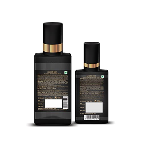 Image of Layer'r Shot Black Noir | Long Lasting Body Spray | Combo Pack of 2 for Men | 130ml & 50ml