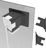Angled Window Mount for Wyze Cam V4 Cam V3, Tilts 20 Degrees in All Directions, Through Window Use Cam v4 (Black, Pack of 2)