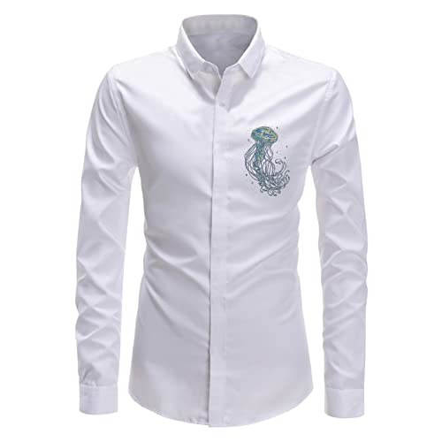 Camisas masculinas manga longa outono inverno casual estampadas moda top camisas camisas masculinas,