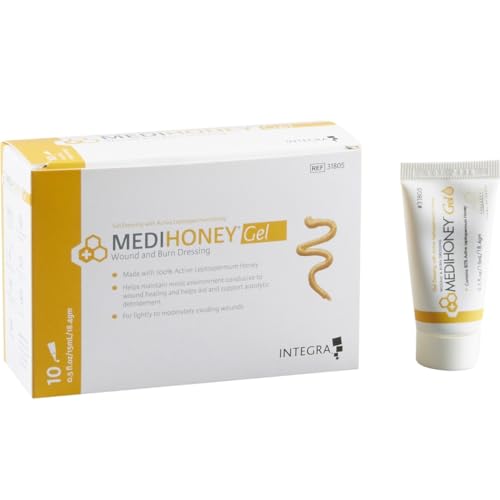 Derma Sciences 31805 Medihoney Dressing Gel, 0.5 oz Tube (Pack of 10)