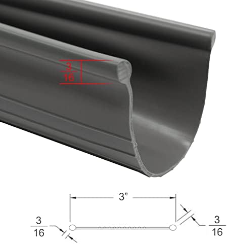 Garage Door Weather Seal - Bottom Seal Bead Type - Grey Vinyl (20') image 5