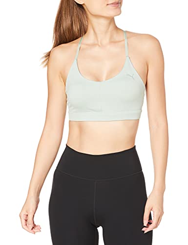PUMA(プーマ) アンダーウェア トレーニング LOW IMPACT ストラッピー ブラ 520777 レディース 520777 21年秋冬カラー フロスティーグリーン(77) L