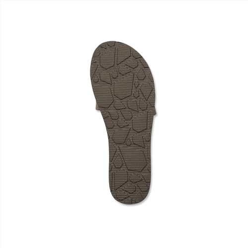 Image of Volcom Women's Simple Slide Sandals - Cushioned Synthetic Leather Strap Slides With Padded Footbed