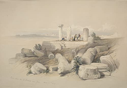 Impression d'art Ruines Ml Hamed Tyr grande affiche décoration 60x90