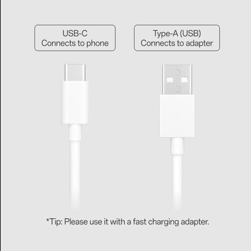 Image of 80W SUPERVOOC Fast Charger Compatible with Oppo Smartphones | Supports Dart, Dash, Warp, Vooc | for OnePlus, Realme, Xiaomi, iQOO & Samsung | Safe & Universal Charging (Cable Included)