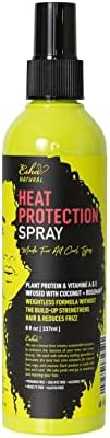 Esha Girl Natural – Heat Protection Spray – Especially for 3C & 4C Curly Hair – Up to 450F - For All Hair - All Natural Ingredients - Paraben, Sulfate, Alcohol, Cruelty, Gluten Free - Vegan 8 oz