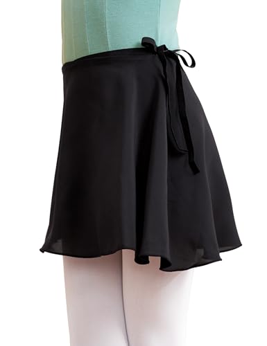 Phoeswan Saias de dança para meninas e mulheres, saia de balé de chiffon com laços elásticos para da