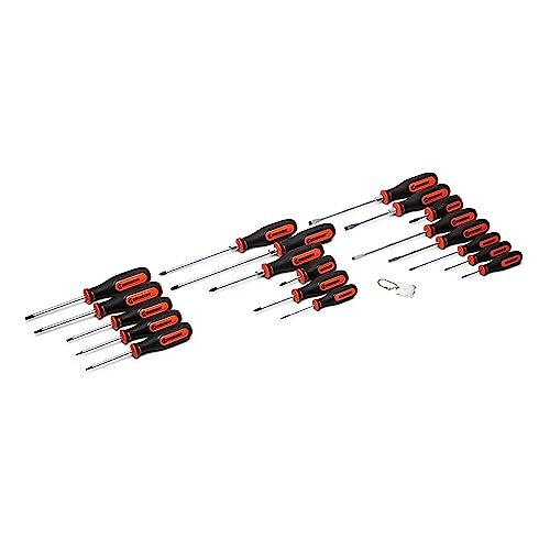 Crescent 20 Pc. Dual Material Screwdriver Set with Phillips, Torx, Slotted, and 4-in-1 Pocket Screwdrivers - CSDS20PCSET