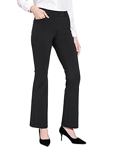 Baleaf women's bootcut yoga dress pants stretchy work business sl…
