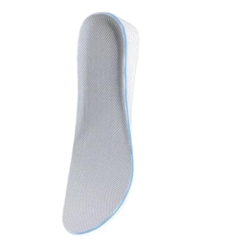1 plantilla elástica que absorbe los golpes para zapatos deportivos, plantillas de aumento de altura, plantillas suaves y cómodas (gris azul, UE 39 (1,5 cm)