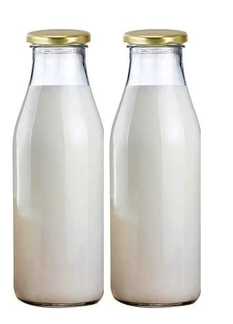 Image of Fox Milk Glass Bottle 500ml Multicolor (2)
