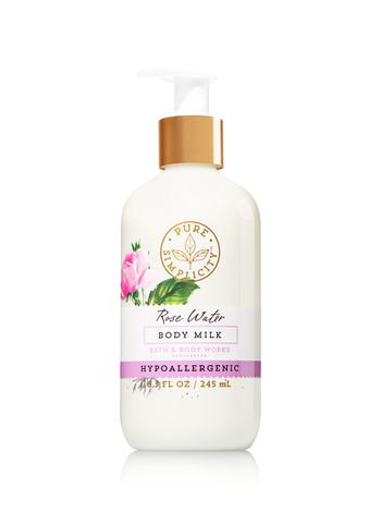 PURE SIMPLICITY Hypo-allergenic ROSE WATER Scented Body Milk