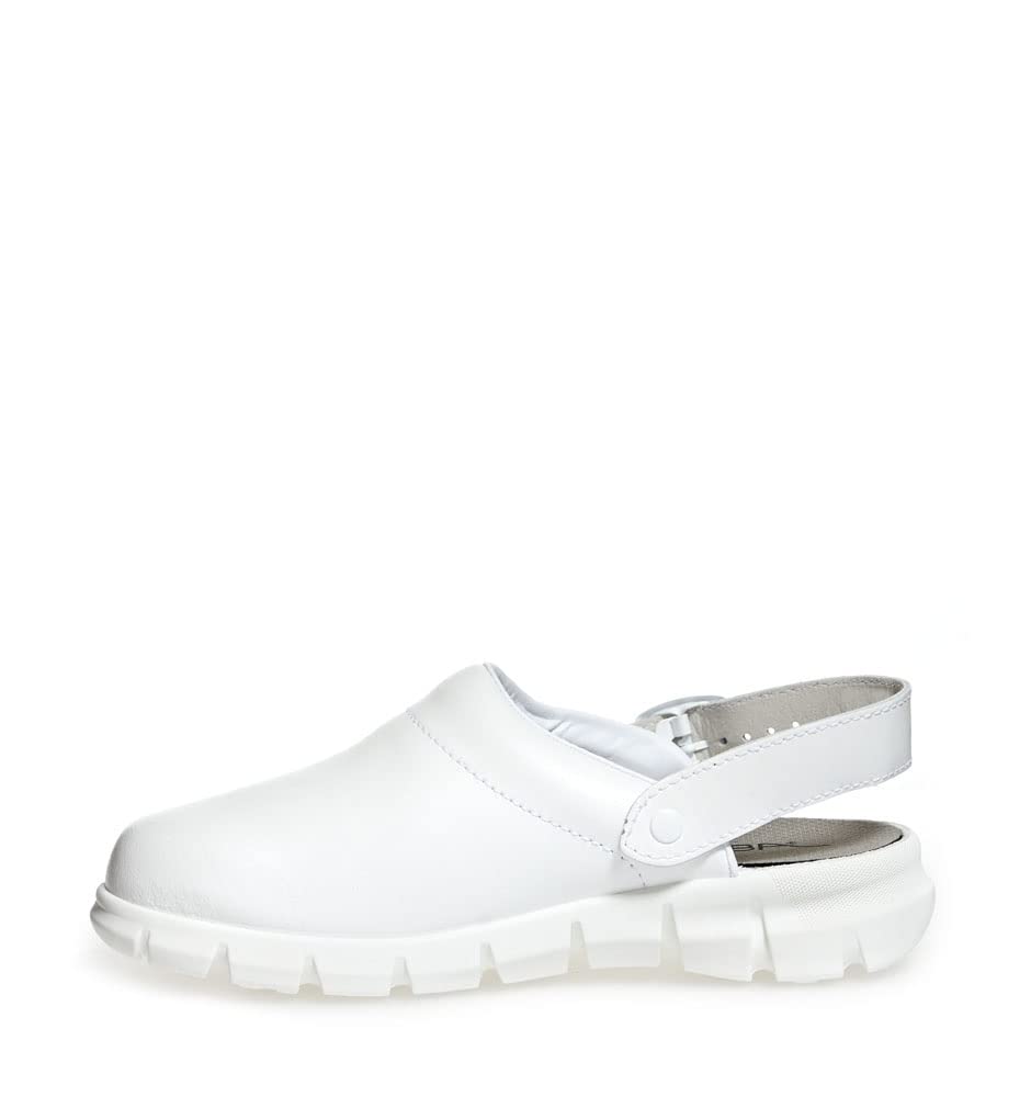 Abeba Unisex chodaki dla dorosłych 7310-35, białe, 35 EU