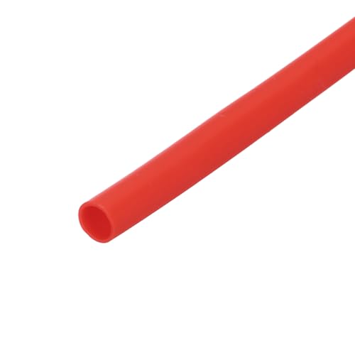 QUARKZMAN Tubo Termorretráctil Silicona Relación 1.7:1 9/64' (3.5mm) DI x 11/64' (4.5mm) 6.56 pies (2m) Manga Aislamiento para Cableado Automotriz/Marino, Rojo