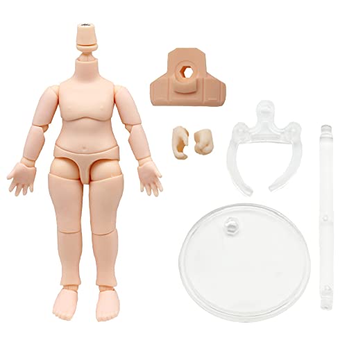 niannyyhouse DOD - Figuras de acción de muñeca de 10 cm, adecuadas para cabeza de muñecas BJD de 1/12 (blanco normal, paquete estándar A)