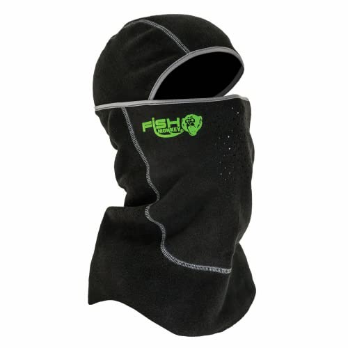 Fish Monkey FM42-BL Yeti Fleece Balaclava, Black