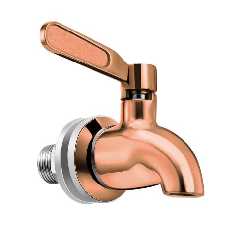 Vila Beverage Dispenser Replacement Spigot, Stainless Steel No-Rust Spout, BPA Free, Installation Under 10-Minutes, Excellent Continuous Flow, Sturdy, Stylish Alternative for Flimsy Plastic Taps