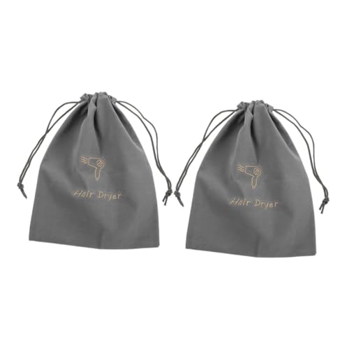DEARMAMY 2 Piezas bolsa de almacenamiento de joyas artículos de aseo neceser de viaje bolsa de cosmeticos bolsa de mano bolsa de secador de pelo bolsa de almacenamiento para secador de pelo