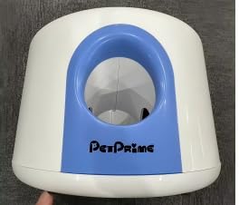 Pet Prime Lanceur de Balle Automatique Rechargeable pour Chiens de Petite et Moyenne Taille, Distance réglable de 6 à 14 m, 3 balles ETPU de 5,6 cm incluses, Utilisation en extérieur